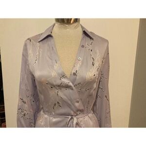 NWOT $425 EQUIPMENT 'Fabienne' Floral Print Silk Dress, Lavende Multi, S